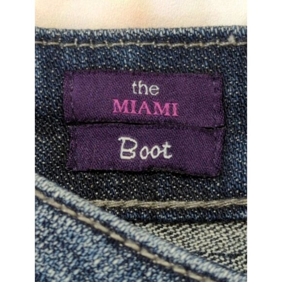 Vigoss Collection The Miami Bootcut Jeans Womens size 3/4 Light Distress - Picture 6 of 12